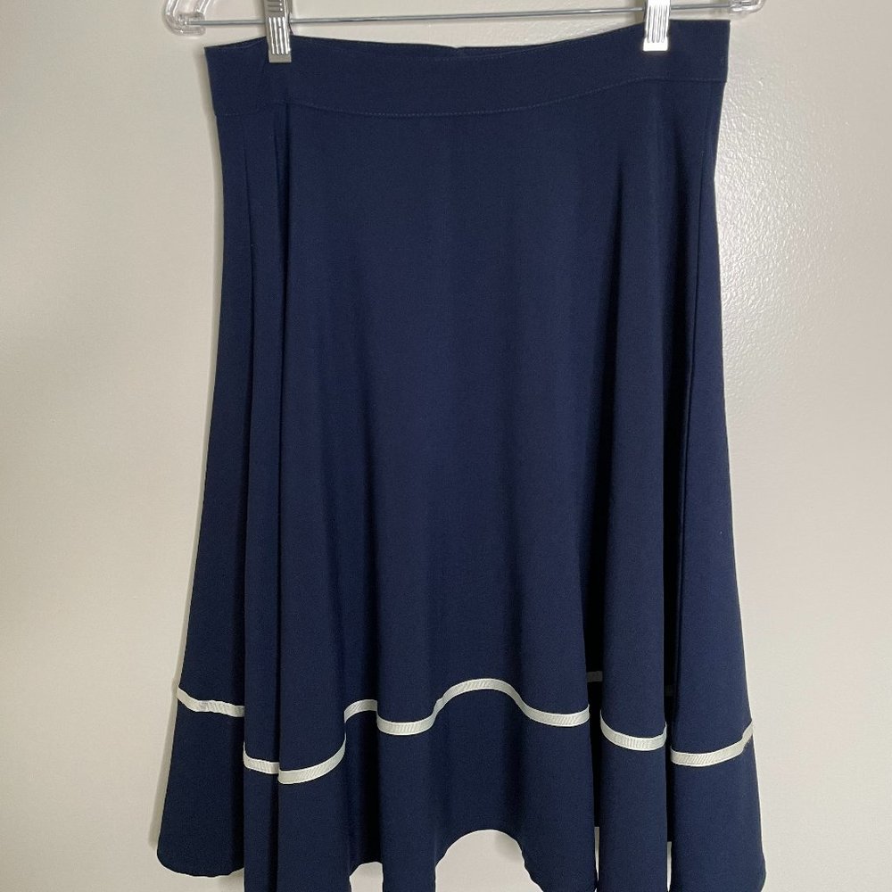 Navy A-Line Skirt By ModCloth, Size L